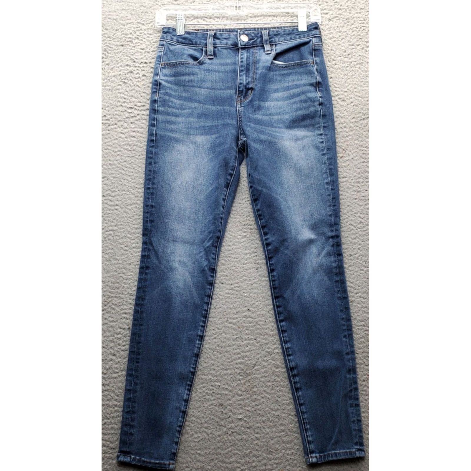 American Eagle Outfitters American Eagle Outfitters Jegging Jeans Womens 4 Blue Denim High-Rise Stretch Jeans Size 27" / US 4 / IT 40 - 2 Thumbnail