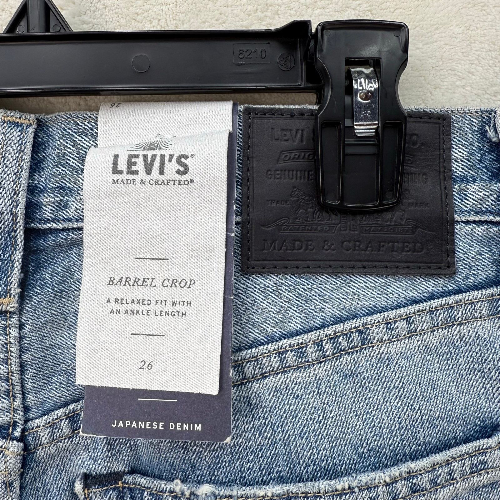 Levi's LEVI'S "MADE & CRAFTED" JAPANESE FABRIC WOMEN'S 26 LIGHT Size 26" / US 2 / IT 38 - 8 Thumbnail