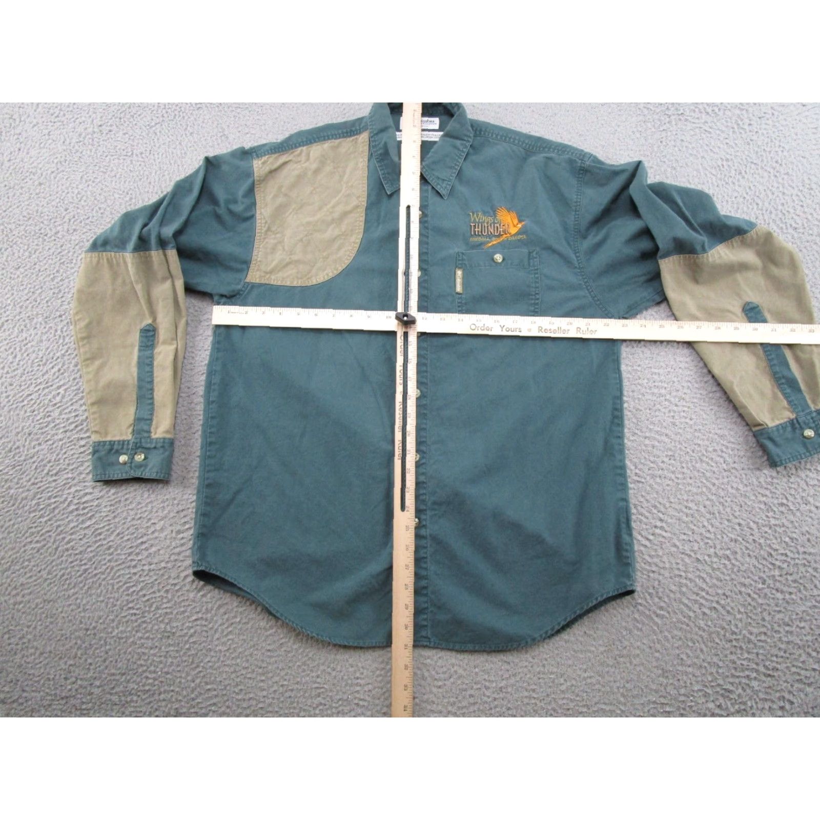 Vintage VINTAGE Columbia Shooting Shirt Mens M Green Heavy Cotton Button-Up Size US M / EU 48-50 / 2 - 4 Thumbnail