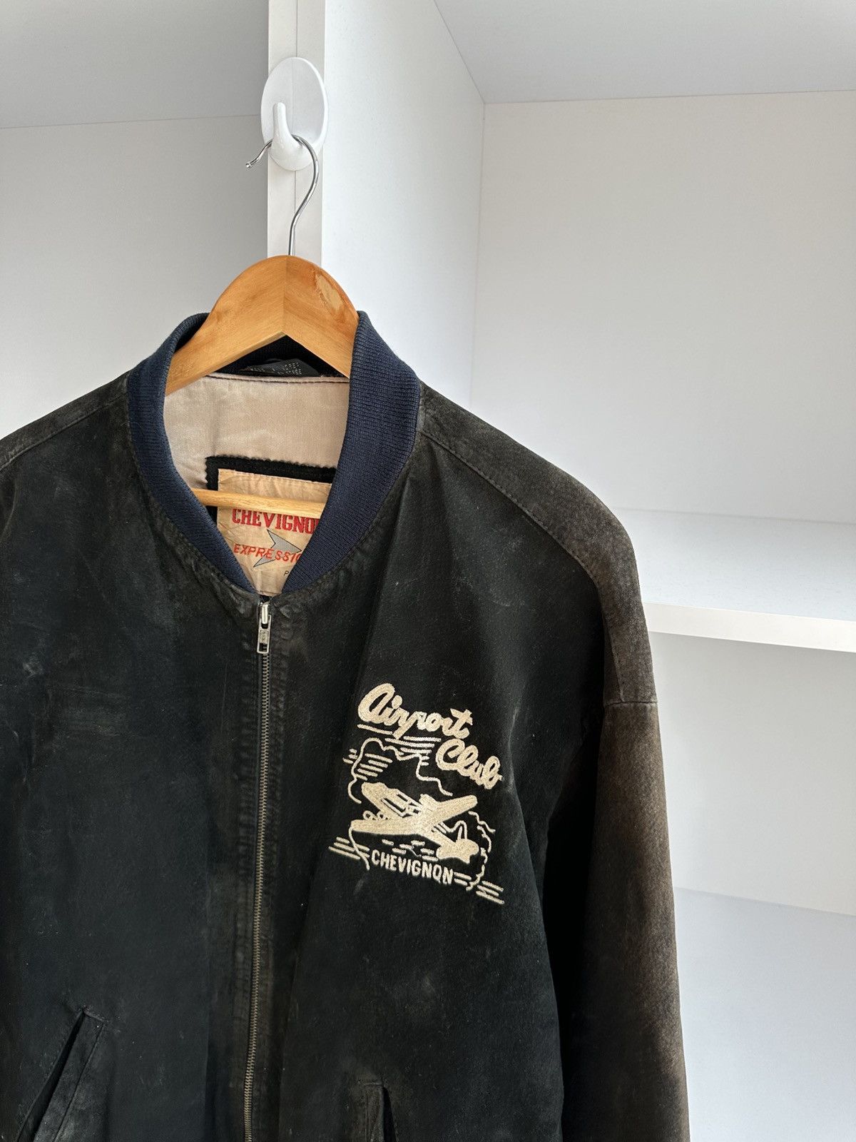 Chevignon × Vintage Vintage Chevignon Airport Club Leather Bomber Jacket Size US XL / EU 56 / 4 - 5 Thumbnail