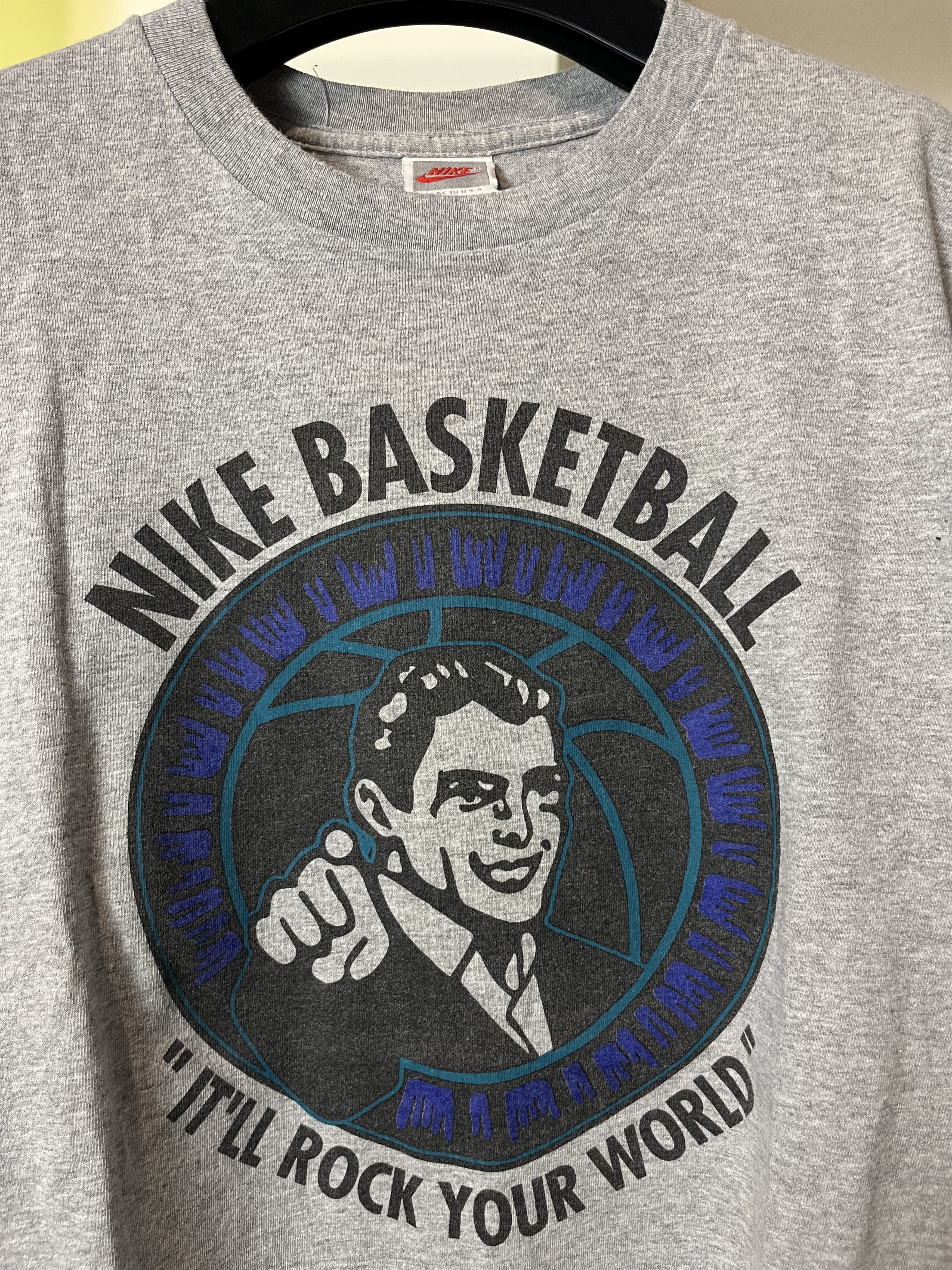 NBA × Nike × Vintage 90s Nike Basketball Monster Jam Rare "IT'LL ROCK YOUR WORLD" Size US XL / EU 56 / 4 - 3 Thumbnail