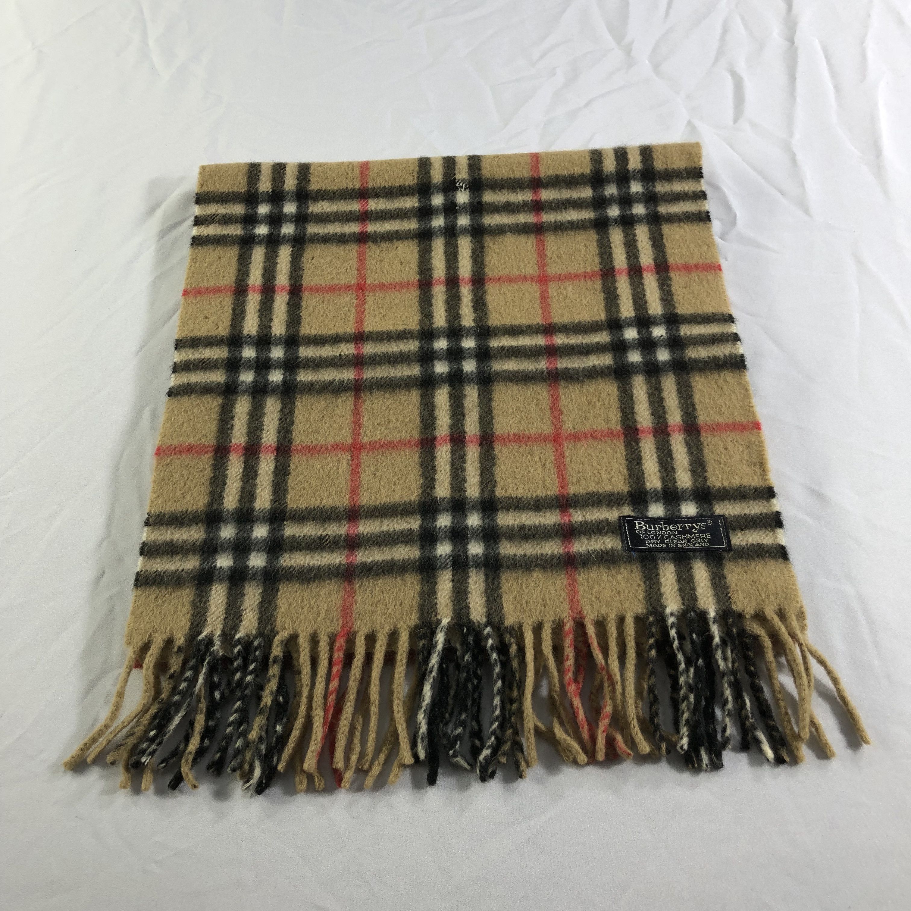 Burberry Burberrys Nova Check Cashmere Scarf Muffler V2212 Size ONE SIZE - 3 Thumbnail