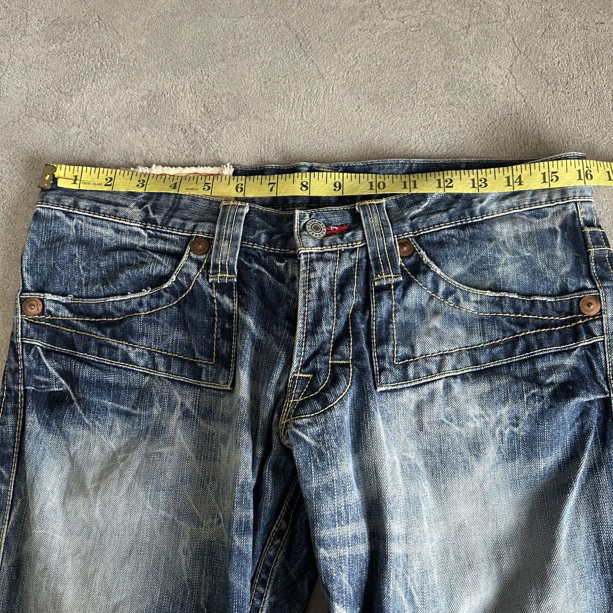Tornado Mart Blue Way Flared Asidwash Jeans Size US 32 / EU 48 - 13 Thumbnail