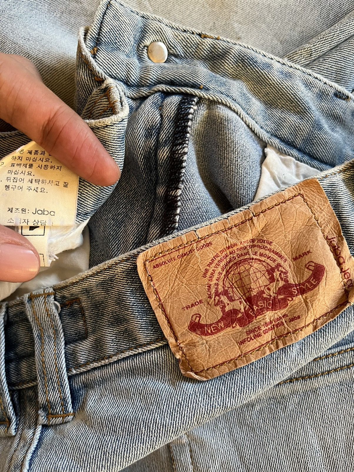 Japanese Brand SALES 🔥 Vintage Japanese Brand Blue Wash Flare Jeans Size 29" - 13 Thumbnail