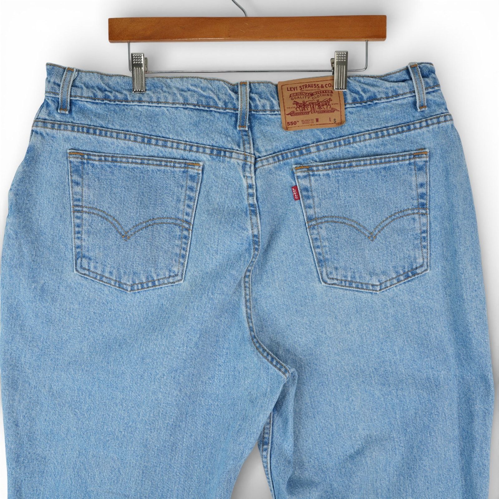 Levi's Vintage 90s Levi 550 Jeans Womens 22W High Rise Mom Denim Size 40" / US 18 - 4 Thumbnail