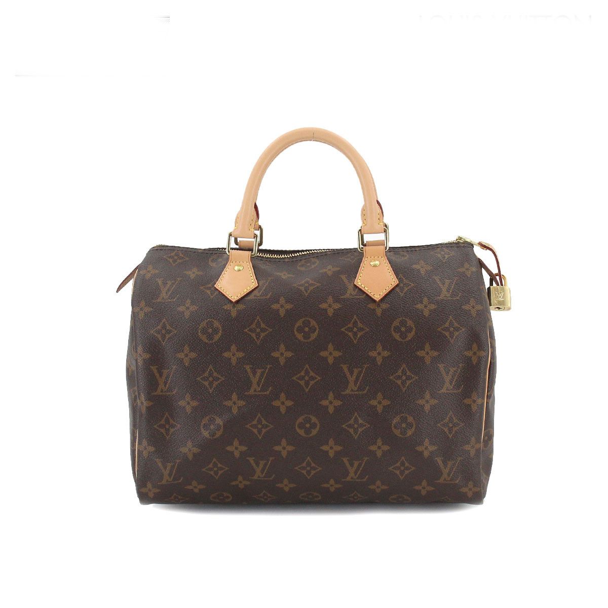 Louis Vuitton Monogram Speedy 30 Hand Bag Brown