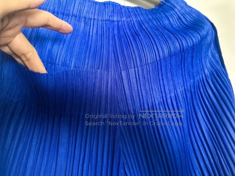 Issey Miyake Issey Miyake size:3 Blue Puff Pants Size 31" - 2 Thumbnail