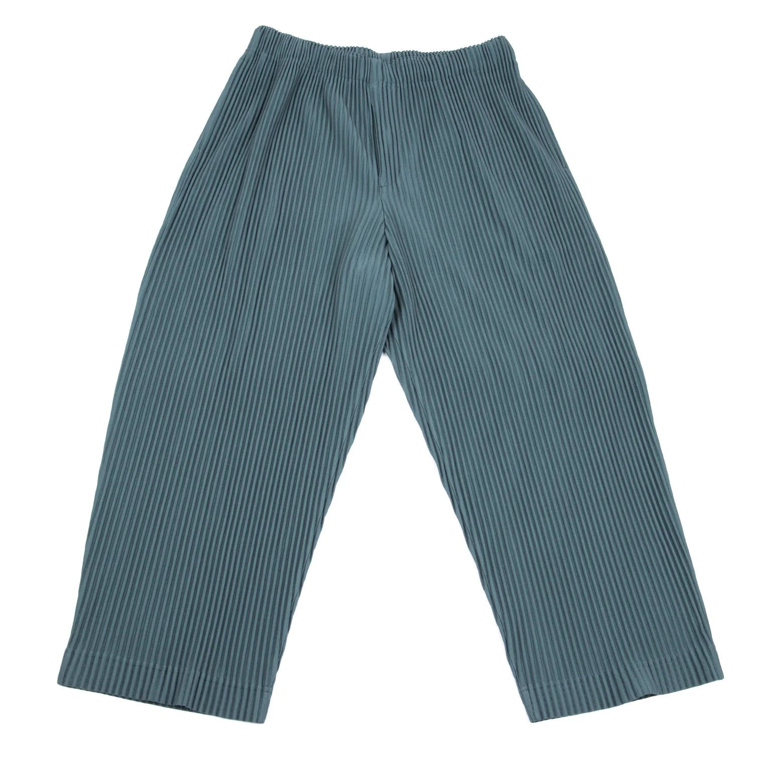 Issey Miyake Pleats Straight Pants in Blue Gray Size US 32 / EU 48 - 1 Thumbnail