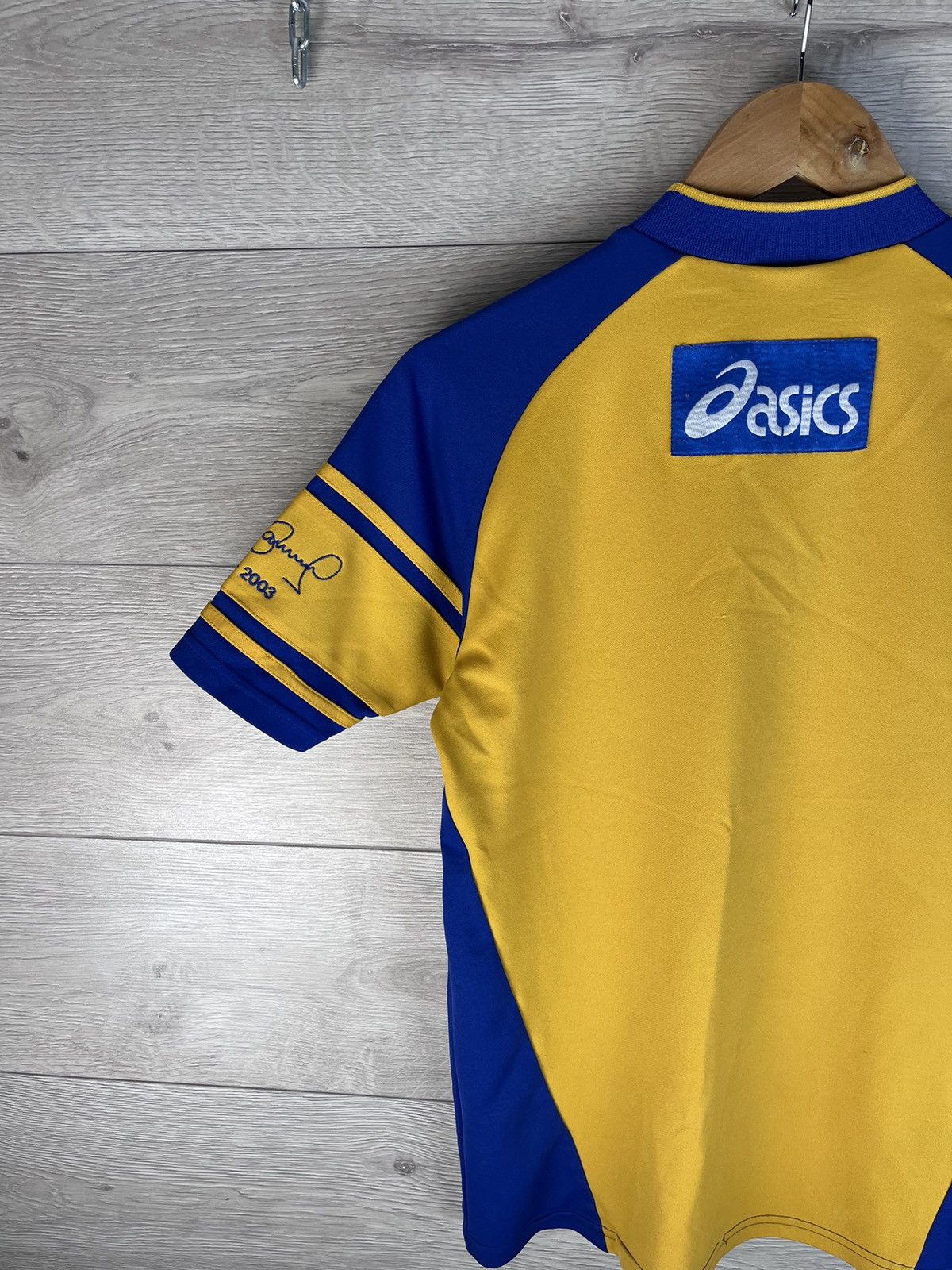 Asics Vintage rugby jersey ASICS Leeds Rhinos 03 y2k rare men’s Size US S / EU 44-46 / 1 - 14 Thumbnail