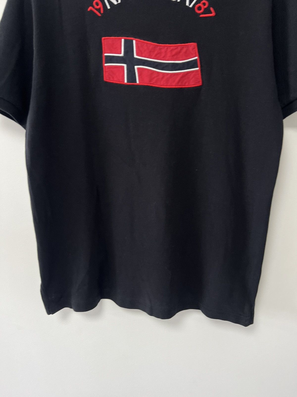 Napapijri Napapijri 1987 Black Polo Shirt Shirt Sleeve Black Rare sz L Size US L / EU 52-54 / 3 - 13 Thumbnail