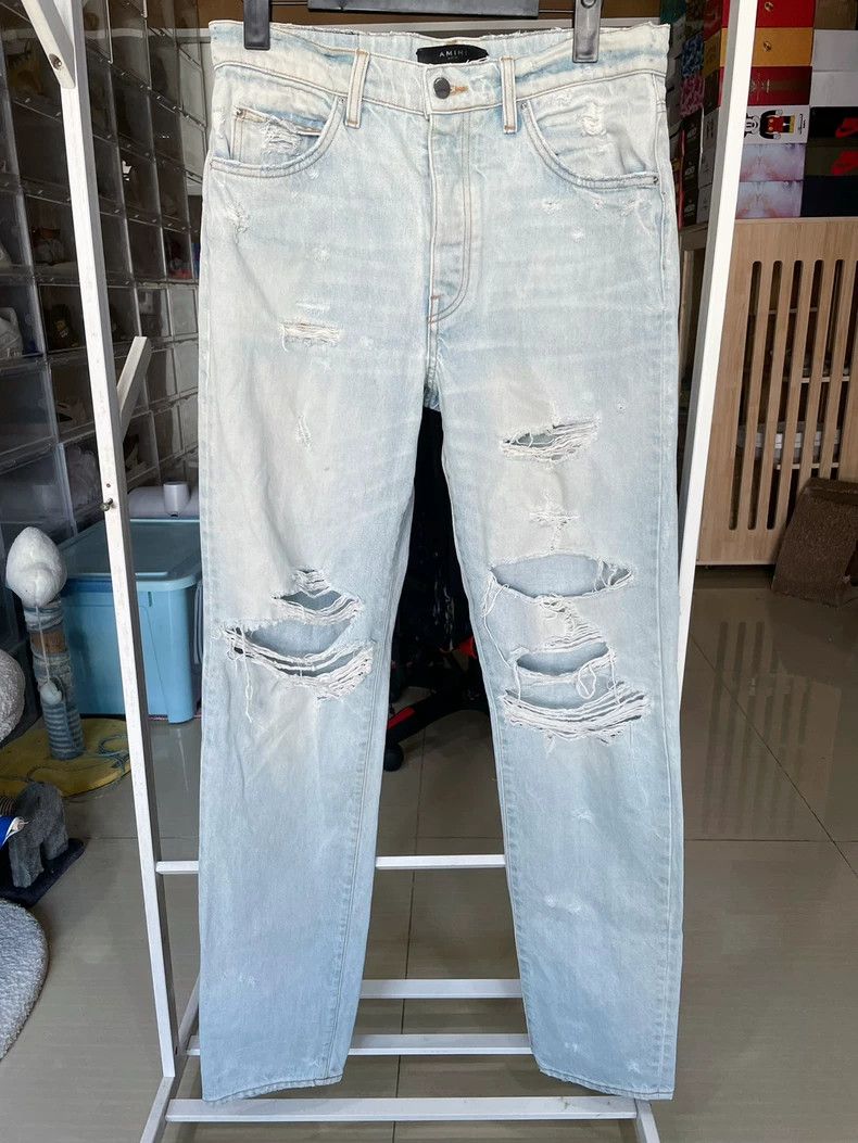 Amiri Amiri Blue destructive jeans 2501-Nextarrow Size US 30 / EU 46 - 1 Thumbnail