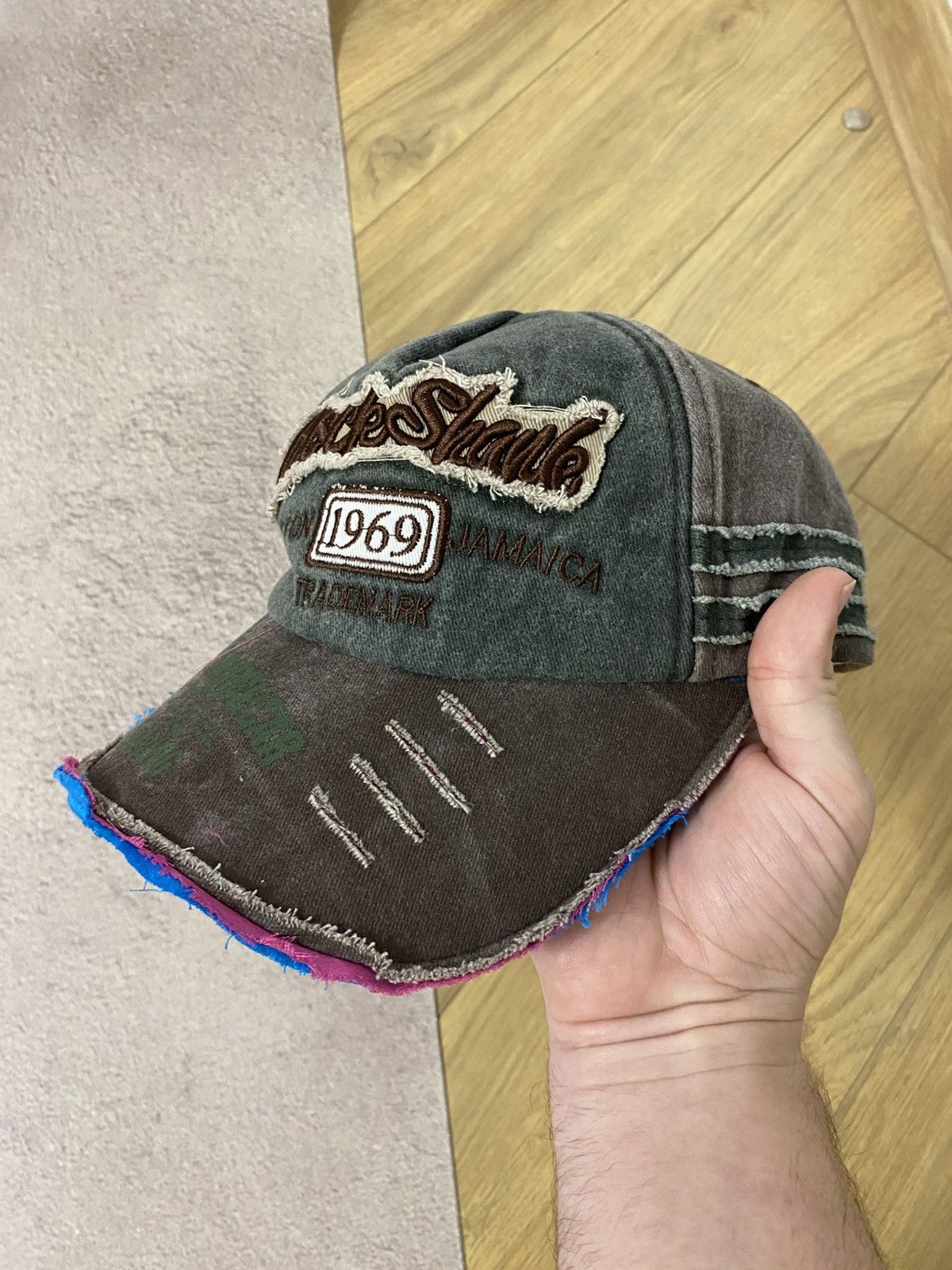 Vintage vintage If Six Was Nine style distressed hat cap Size ONE SIZE - 1 Thumbnail