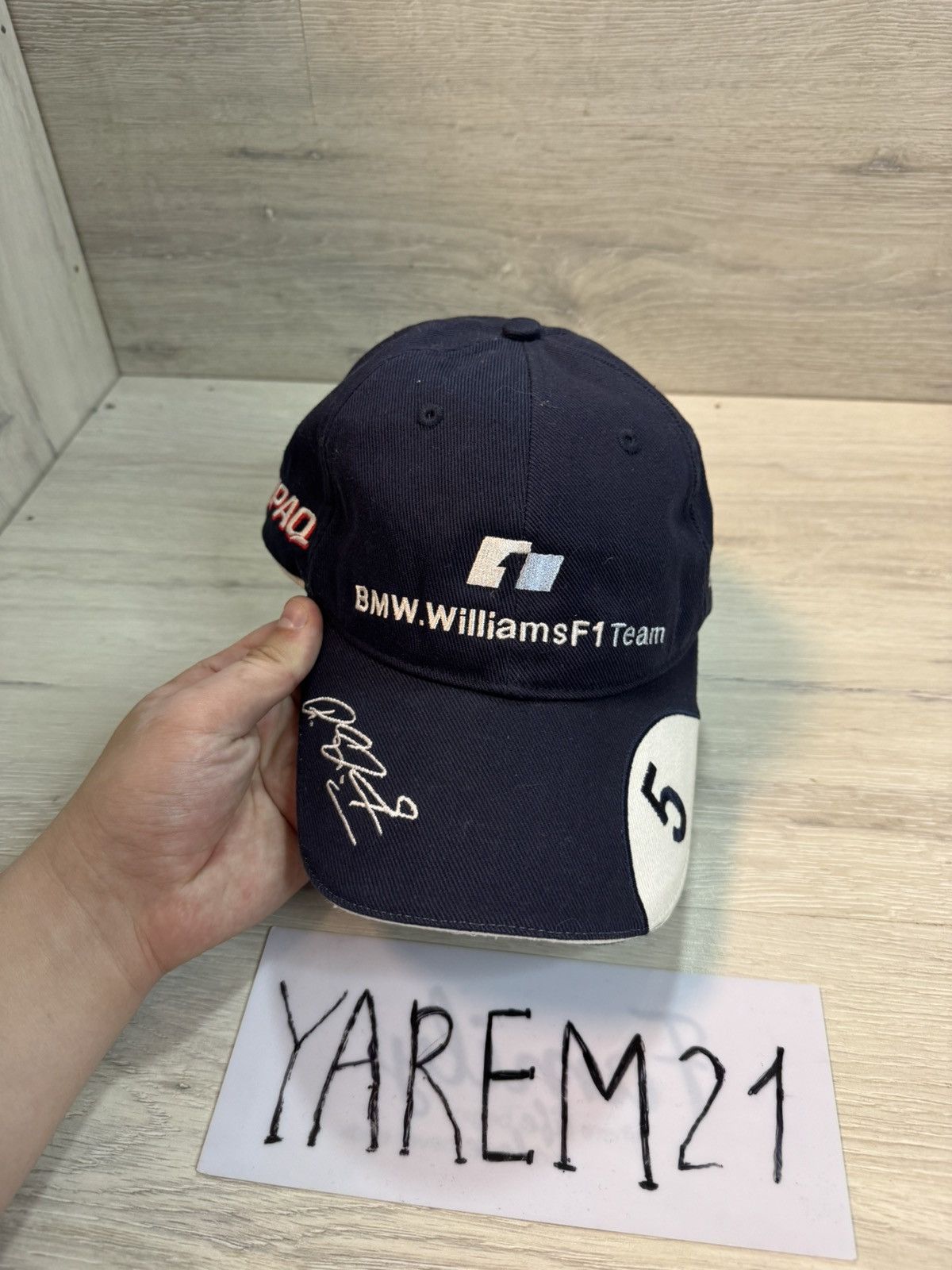 BMW BMW Williams F1 Team 2002 Ralf Schumacher #5 Adjustable Cap Size ONE SIZE - 2 Thumbnail