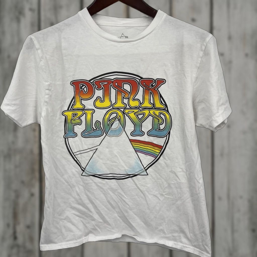 Vintage Pink Floyd Shirt Goodie Two Sleeves Graphic Tee Prism White Adult Medium Womens Size M / US 6-8 / IT 42-44 - 1 Thumbnail