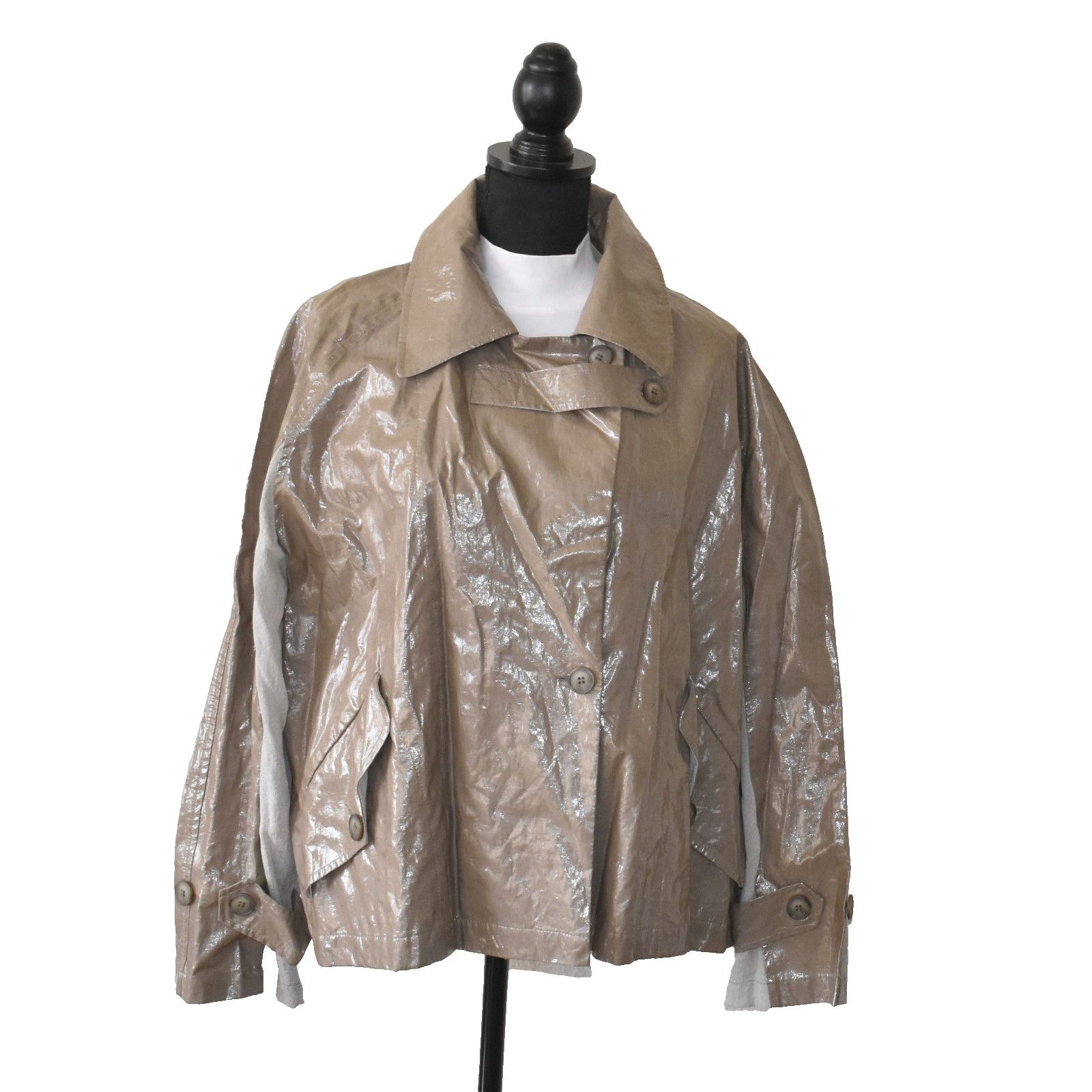 Ivan Grundahl NWT IVAN GRUNDAHL Copenhagen Loew Coated Linen Jacket Sz 38 Size XS / US 0-2 / IT 36-38 - 2 Thumbnail