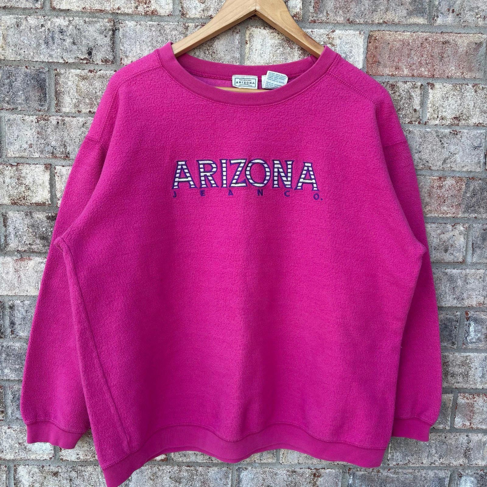 Other Vintage 90s Arizona Pink fleece sweatshirt Size XL / US 12-14 / IT 48-50 - 8 Thumbnail