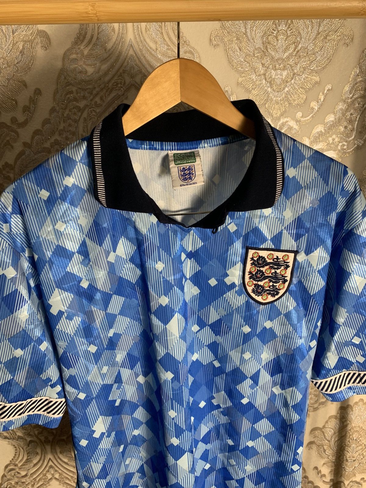 Vintage VERY RARE UMBRO ENGLAND RETRO SOCCER JERSEY MANCHESTER 90s Size US L / EU 52-54 / 3 - 2 Thumbnail
