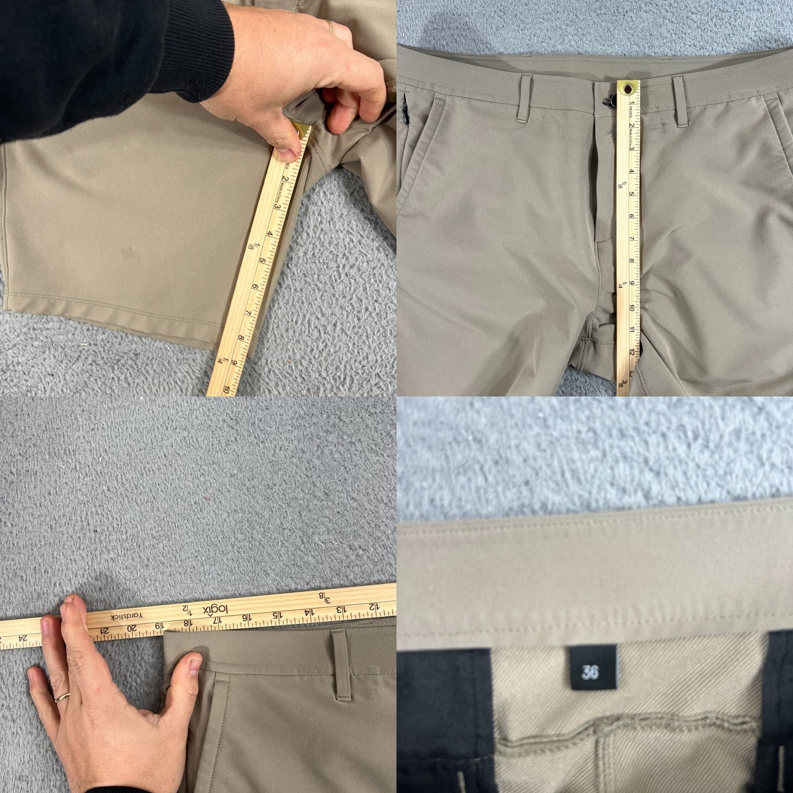 Vintage Public Rec Men Golf Shorts 36 Beige Performance 8" Pocket Size US 36 / EU 52 - 8 Thumbnail