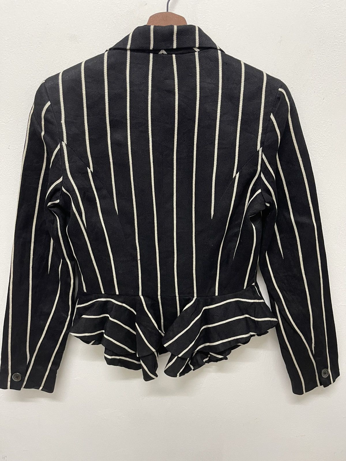 Ralph Lauren BLACK STRIPES POLO RUGBY CROP JACKET Size S / US 4 / IT 40 - 4 Thumbnail