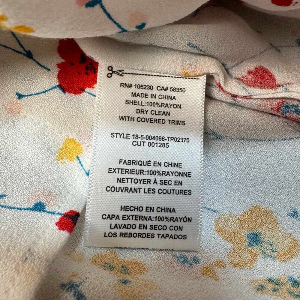Equipment NWT New $295 Equipment Marcilly Floral Long Sleeve Shirt Bl Size XL / US 12-14 / IT 48-50 - 7 Thumbnail