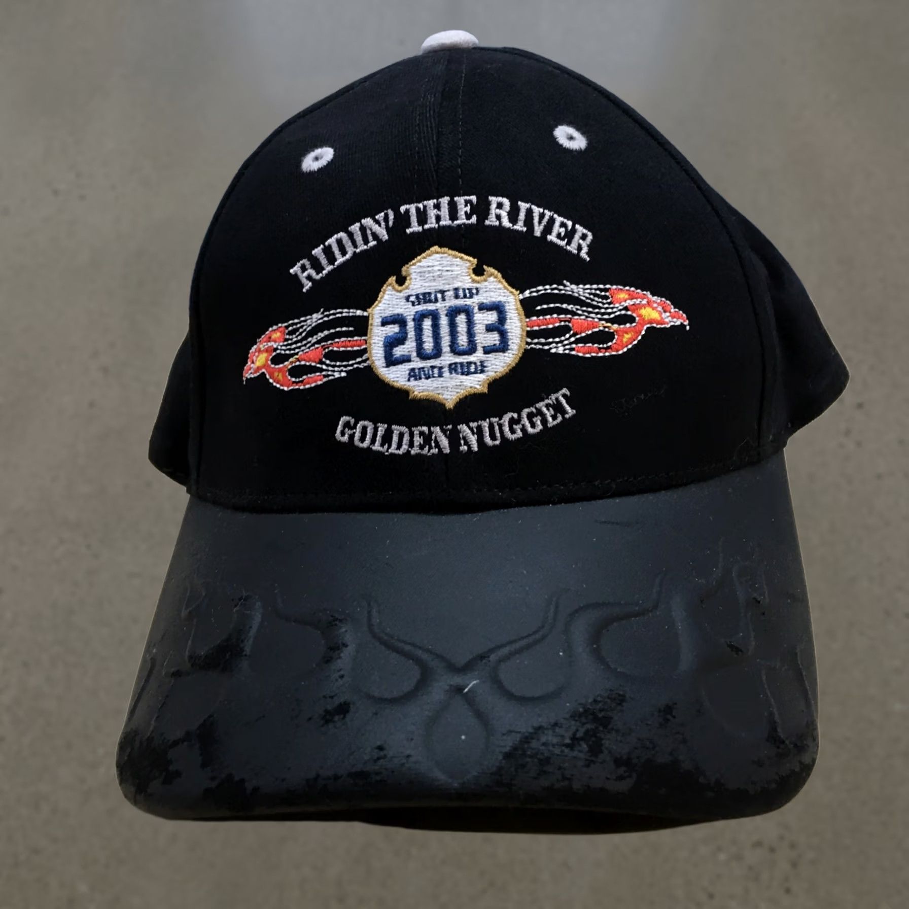 Vintage Ridin The River 2003 Golden Nugget Baseball Cap Hat Mens One Size Black Casual Size ONE SIZE - 1 Thumbnail