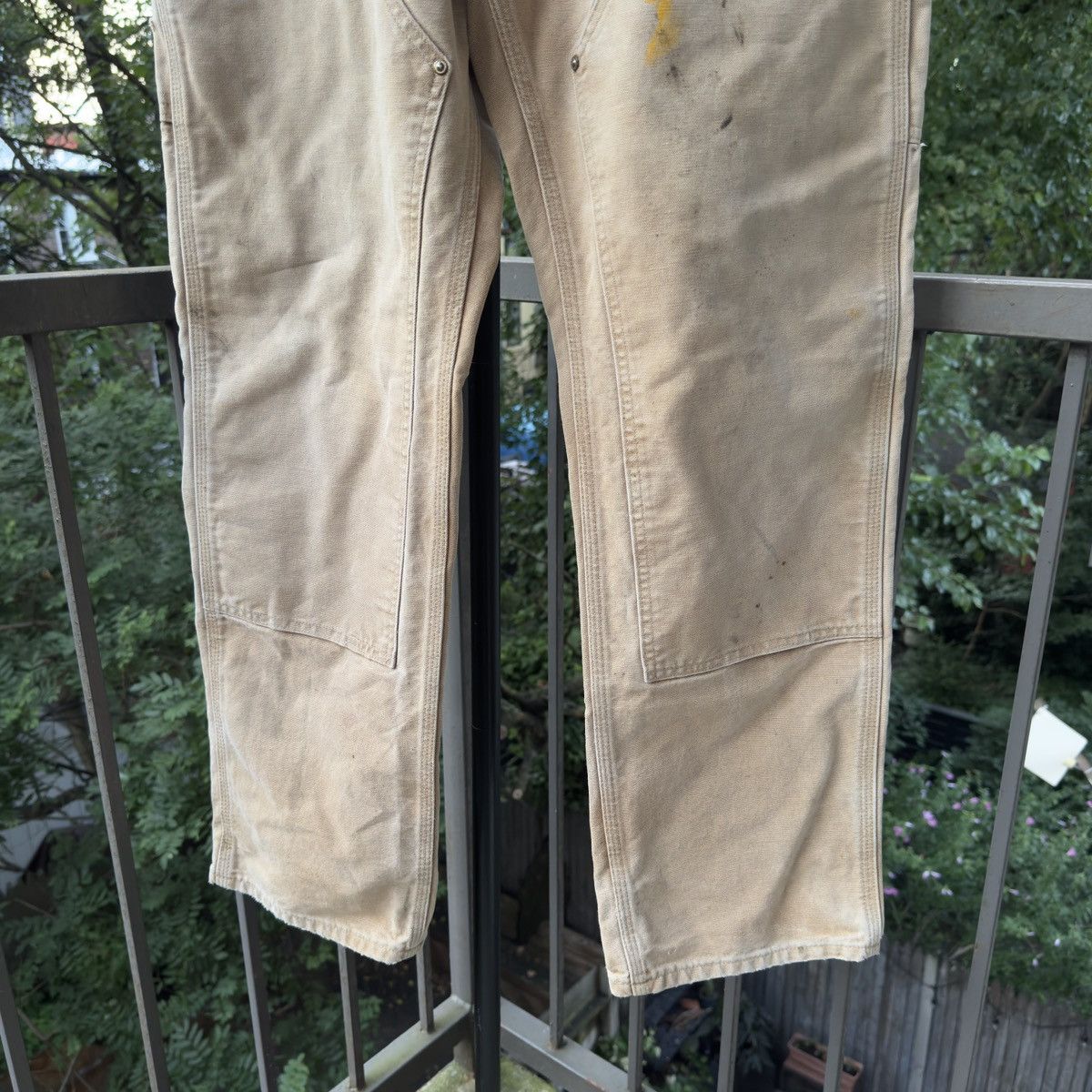 Vintage Thrashed Faded Carhartt Double Knee ERD Grunge Chrome Size US 34 / EU 50 - 6 Thumbnail