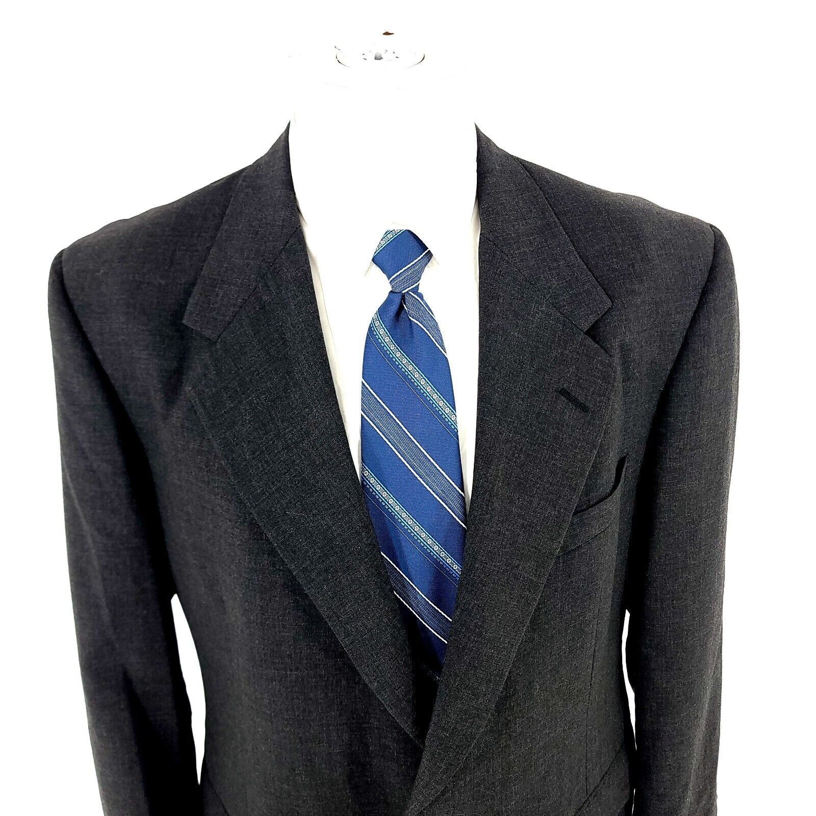 Tom James Tom James Executive Wool 2 Button Blazer 42R Or Slim 44R Gra Size 42R - 1 Thumbnail