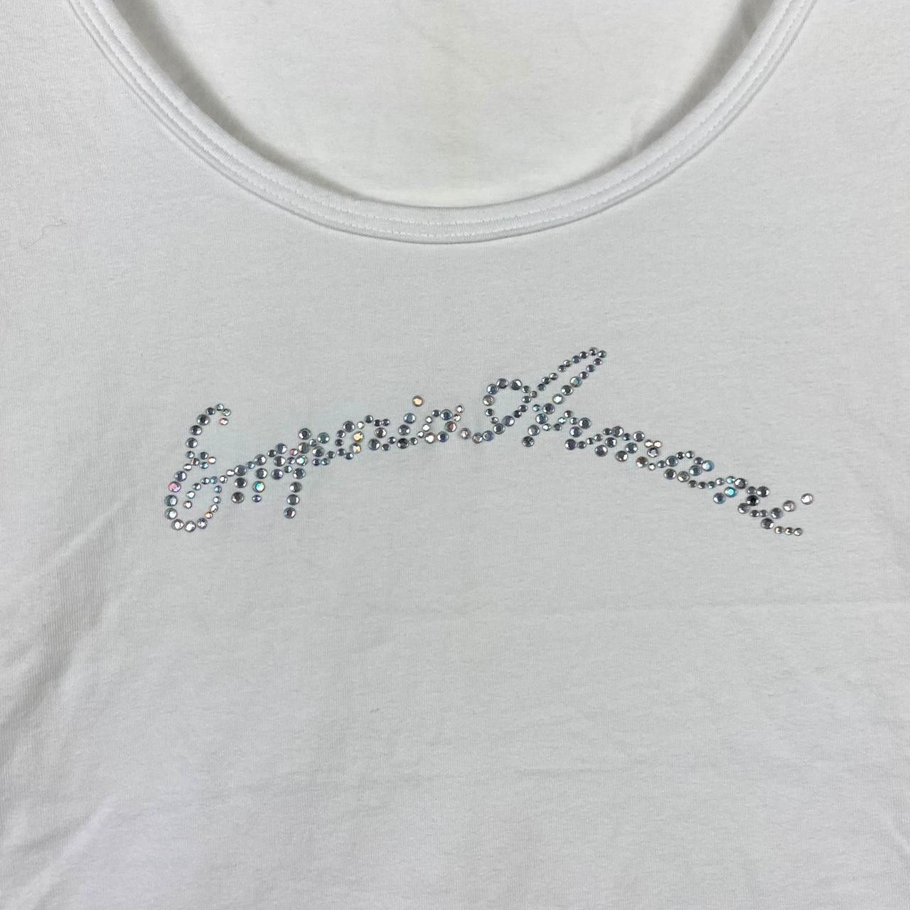 Emporio Armani EMPORIO ARMANI ITALY Bling Swarovski Collection Tee Shirt Size XS / US 0-2 / IT 36-38 - 3 Thumbnail