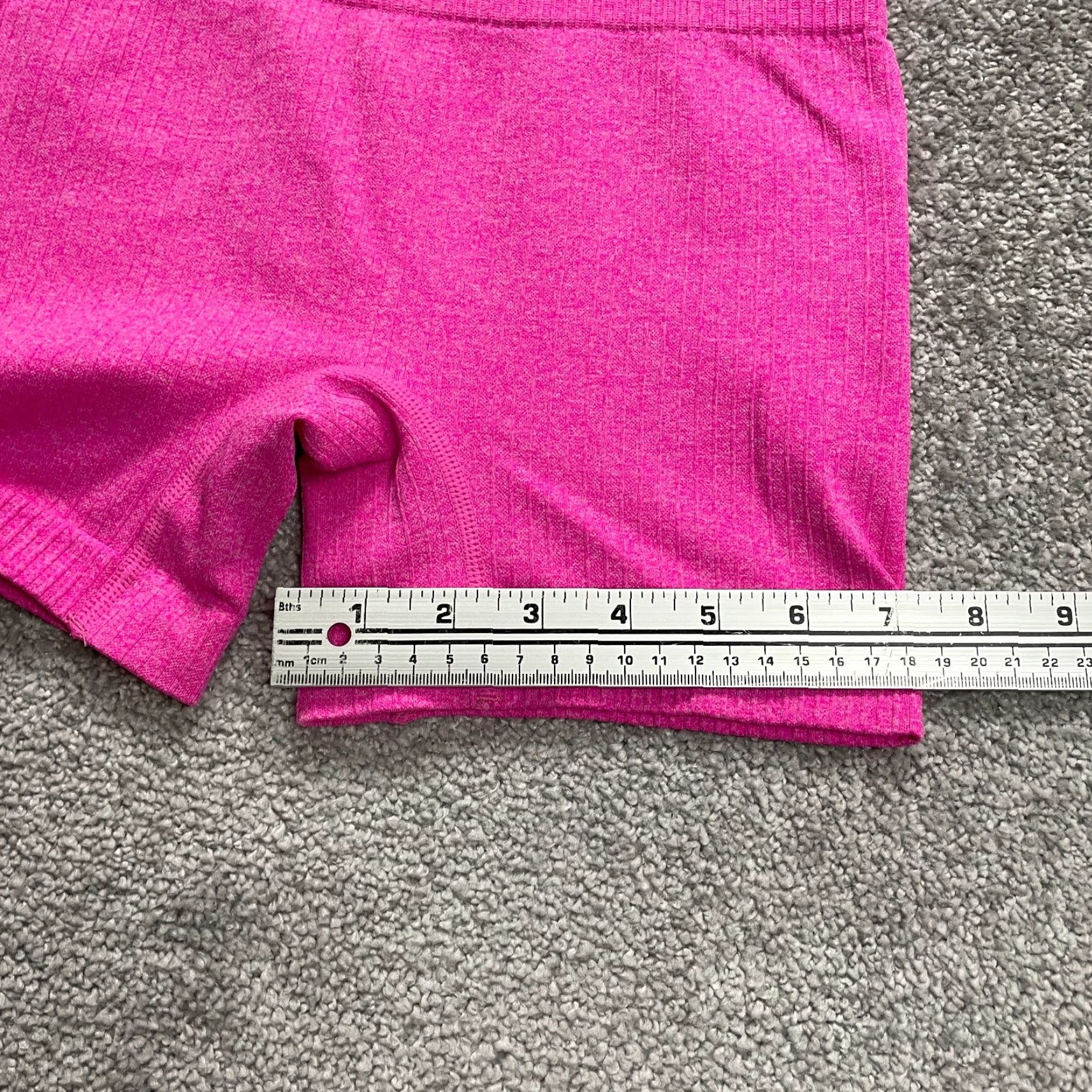 Pinko Unbranded Compression Shorts Juniors Small Pink Bike Active Running 24x4 Stretch Size 28" / US 6 / IT 42 - 4 Thumbnail