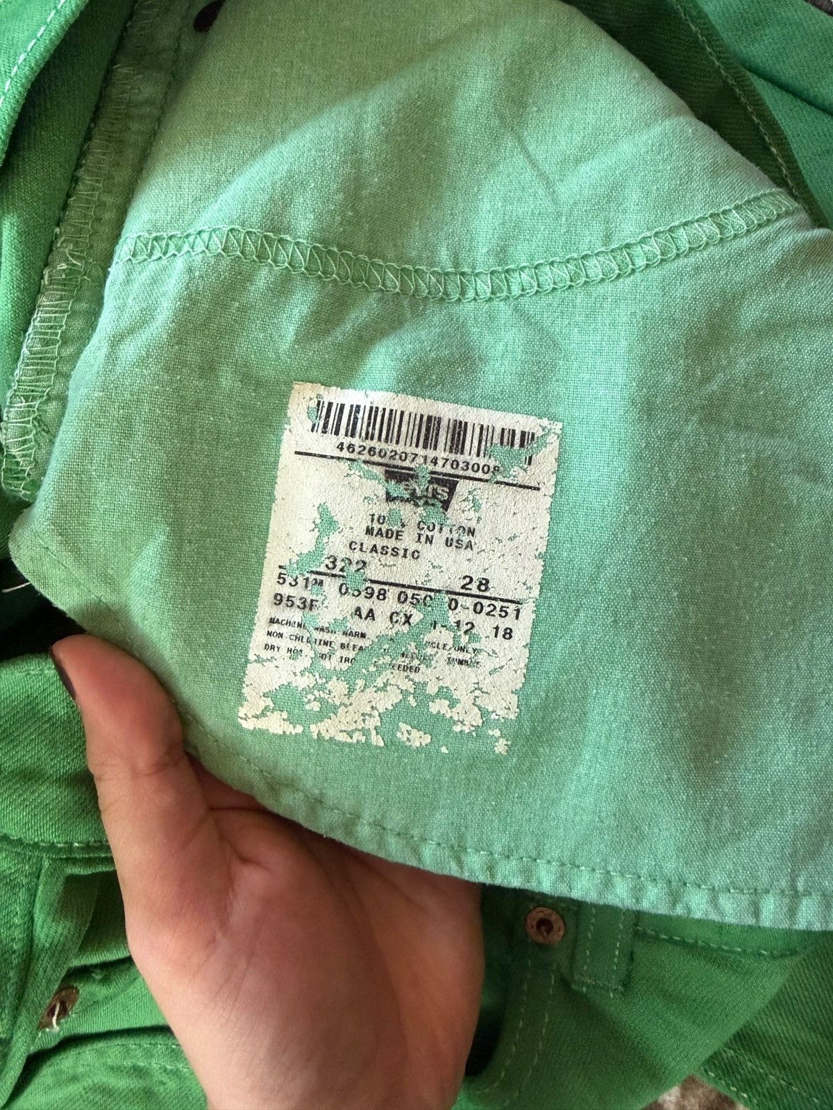 Levi's Vintage 90s Levis 531 Green Wash Baggy Jeans Size US 31 - 5 Thumbnail
