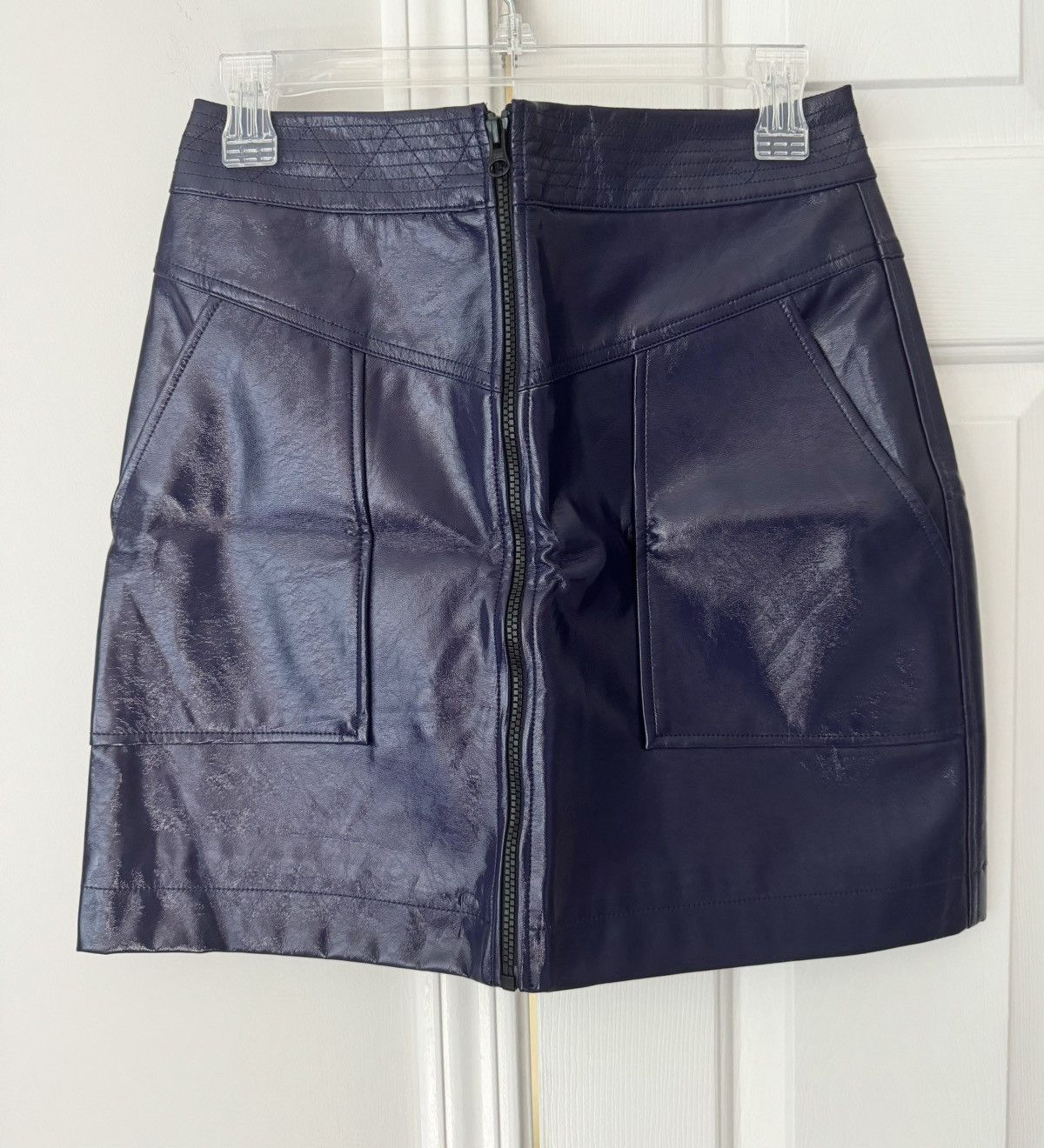 Rebecca Minkoff Rebecca Minkoff Marguerite Leather Skirt, Size 6 Size 28" / US 6 / IT 42 - 9 Thumbnail