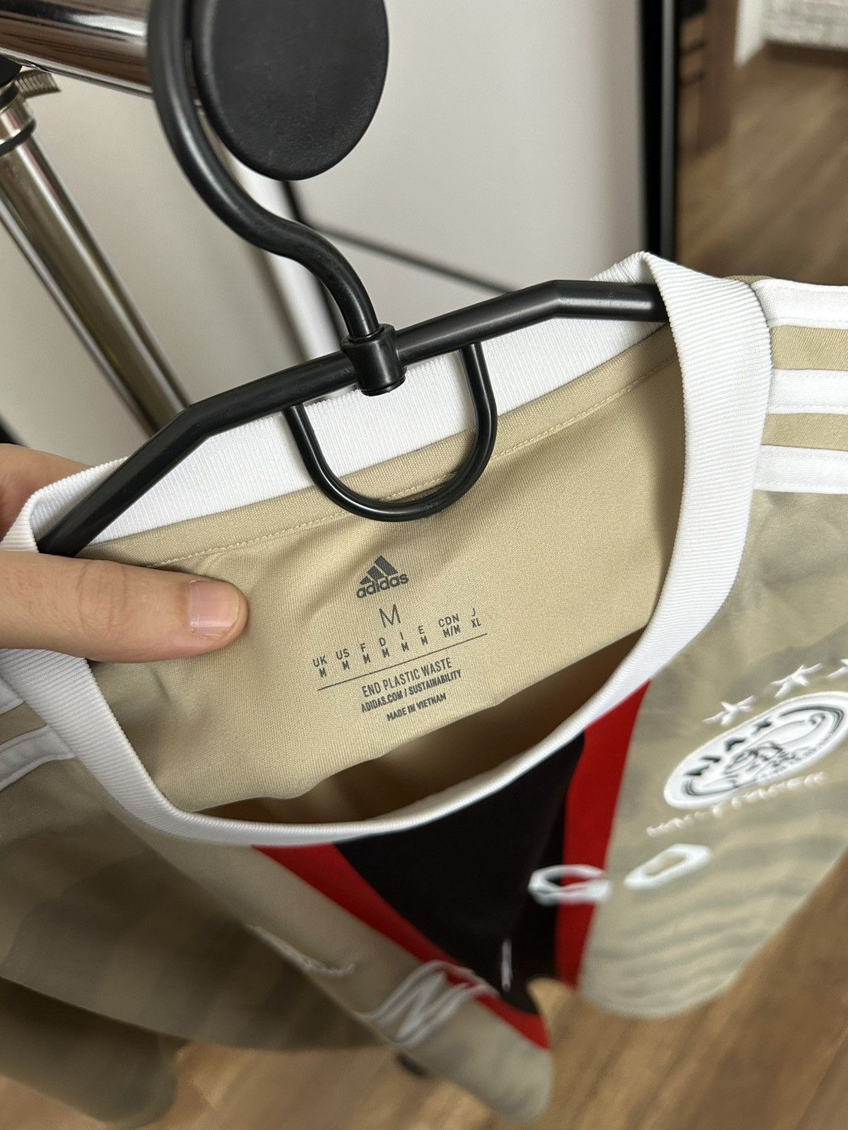 Adidas 2022/2023 Ajax Amsterdam Daily Paper Soccer Jersey T-Shirt Size US M / EU 48-50 / 2 - 9 Thumbnail