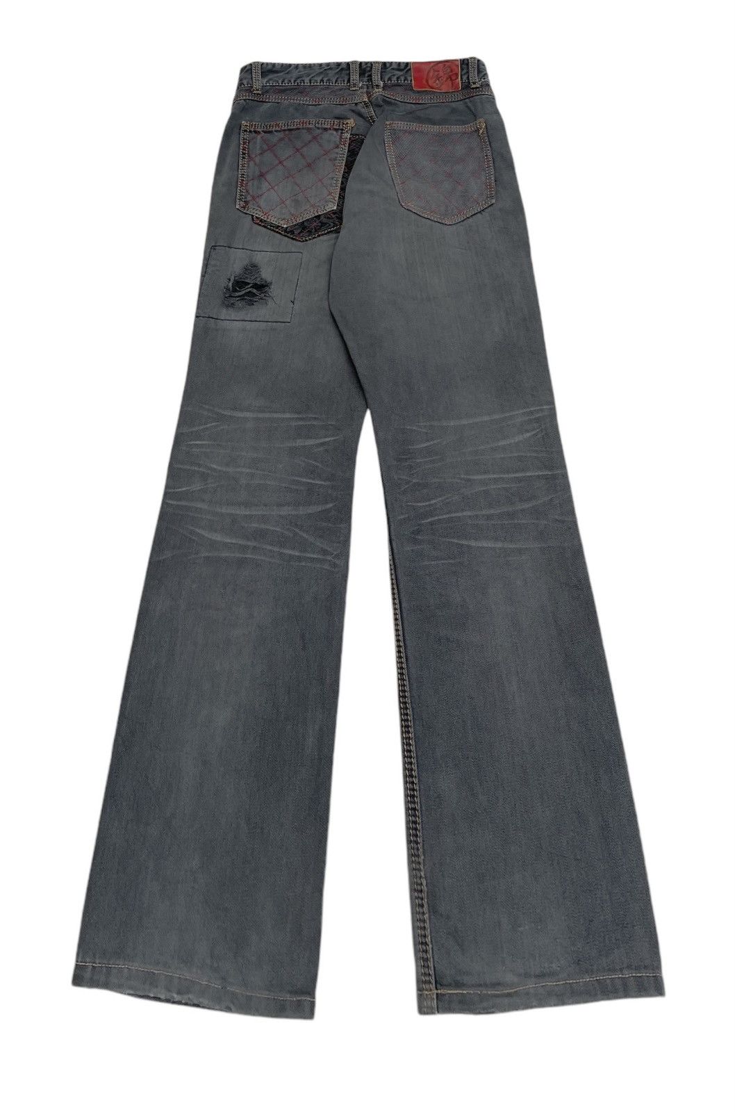 14th Addiction Rare Vintage Nishiki Oriental Patchwork Sukajan Jeans 2000s Size US 30 / EU 46 - 2 Thumbnail