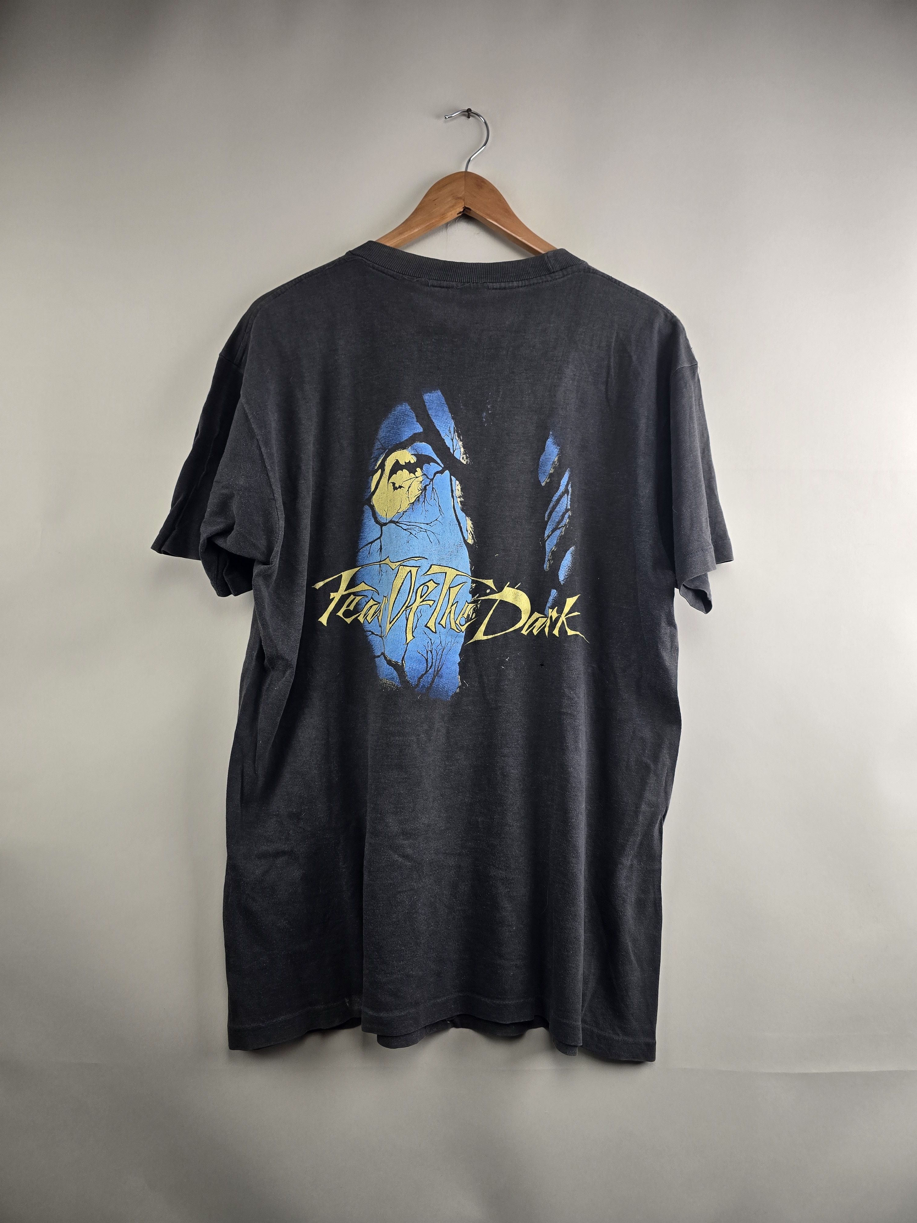 Band Tees × Iron Maiden × Vintage 1992 Iron Maiden Fear of the Dark XL 22.5" 30" Size US XL / EU 56 / 4 - 3 Thumbnail