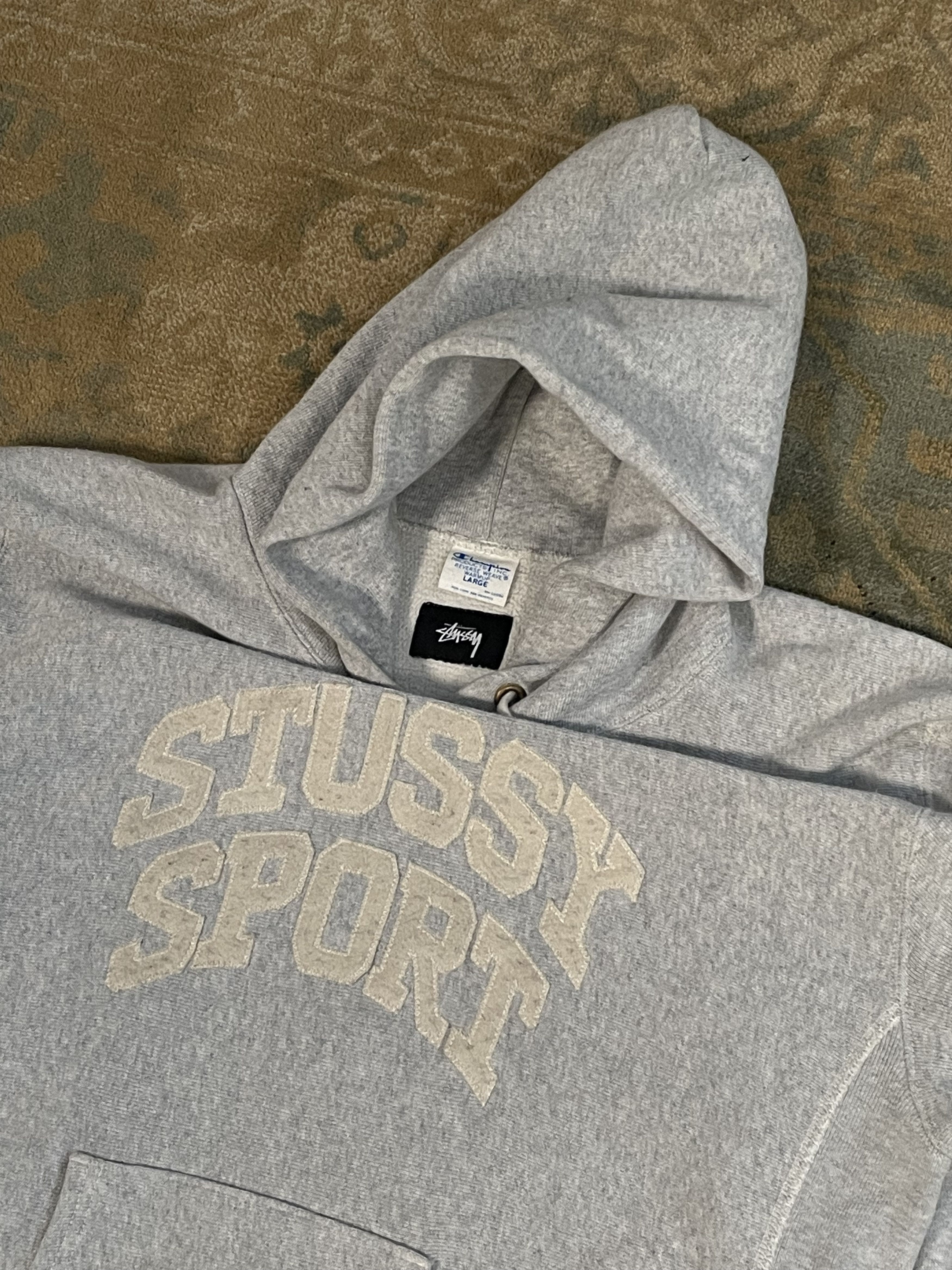 champion reverse weave × STUSSY USA 90s 90s Champion × Stussy Reverse Weave Sweat Hoodie USA製 | VOSTOK