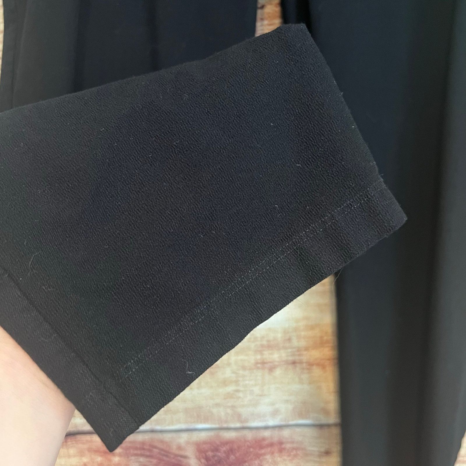Eileen Fisher Eileen Fisher Crop Capri Pull On Pants XL Black Stretch Size 38" / US 16 / IT 52 - 2 Thumbnail