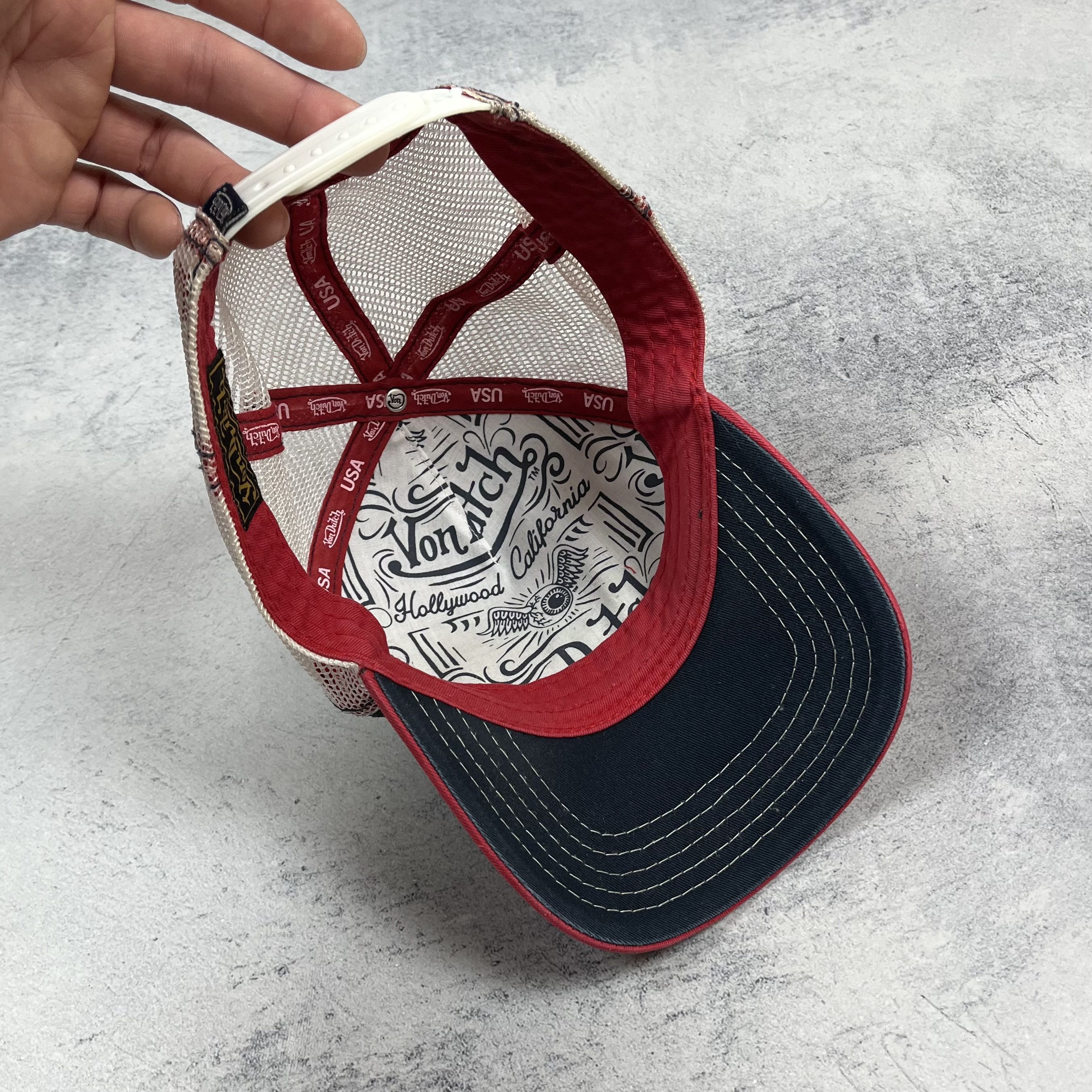 Von Dutch Von Dutch Big Logo Y2K Trucker Hat Size ONE SIZE - 7 Thumbnail