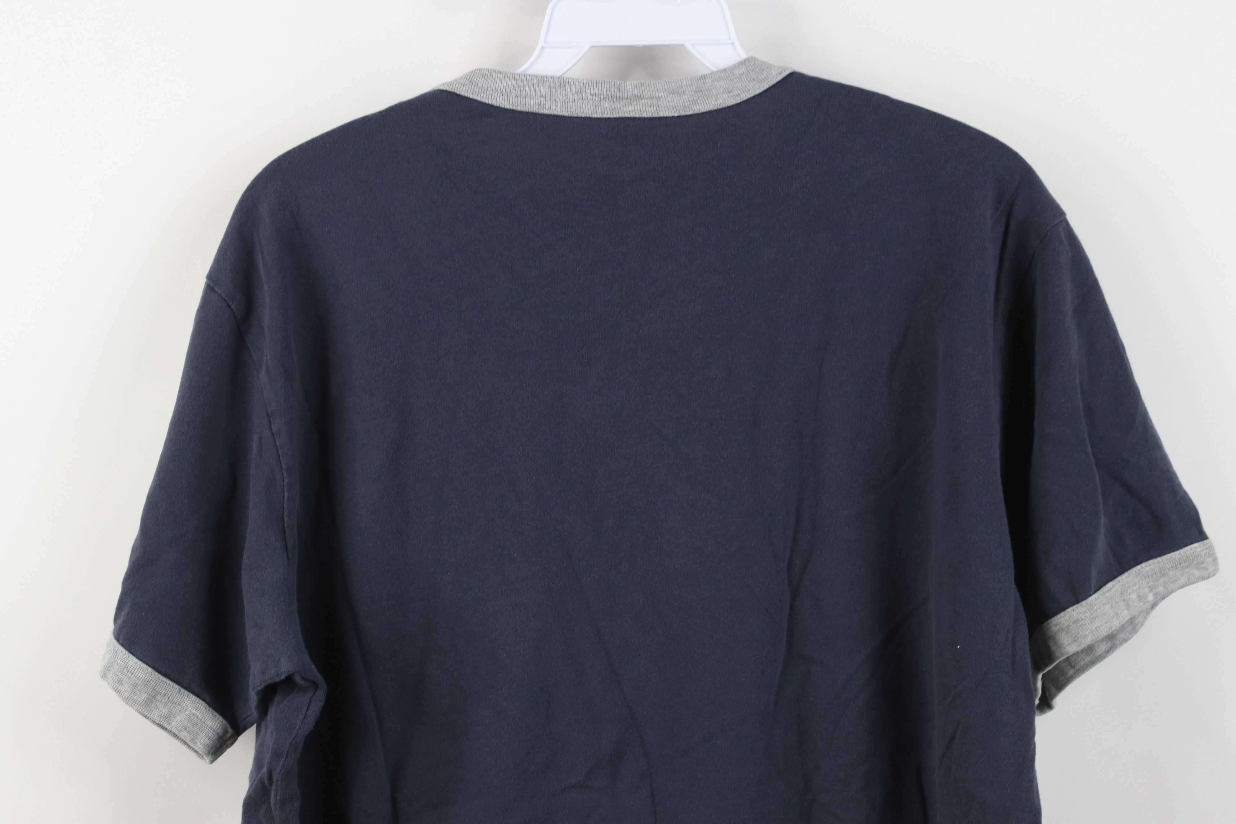 Gap Vintage 90s Y2K Gap Blank Short Sleeve Ringer T-Shirt Blue Size US M / EU 48-50 / 2 - 9 Thumbnail