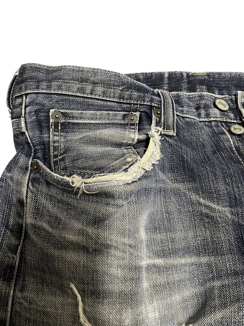 Japanese Brand Takeo Kikuchi Distressed Denim Size US 31 - 4 Thumbnail