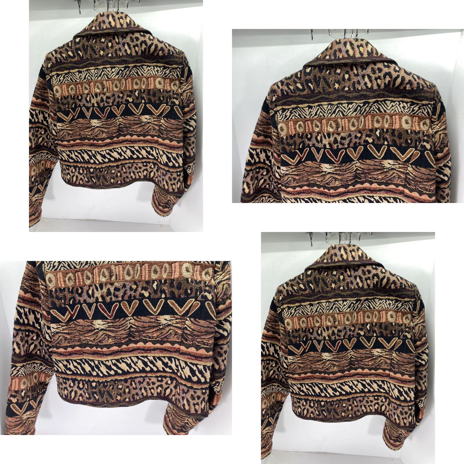 PONY Painted Pony Crop Jacket Women Medium Tapestry Animal Print Button Vintage Jacket Size M / US 6-8 / IT 42-44 - 8 Thumbnail