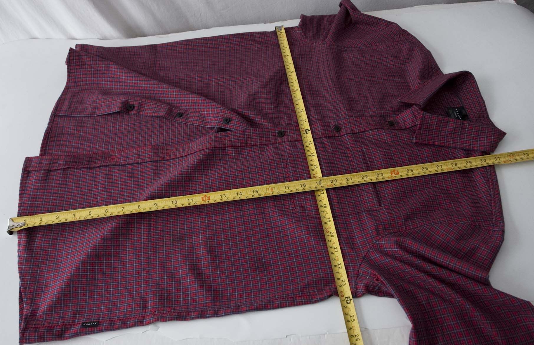 Oakley Oakley Shirt Flannel Custom Fit Size L or XL Red Plaid Size US L / EU 52-54 / 3 - 4 Thumbnail