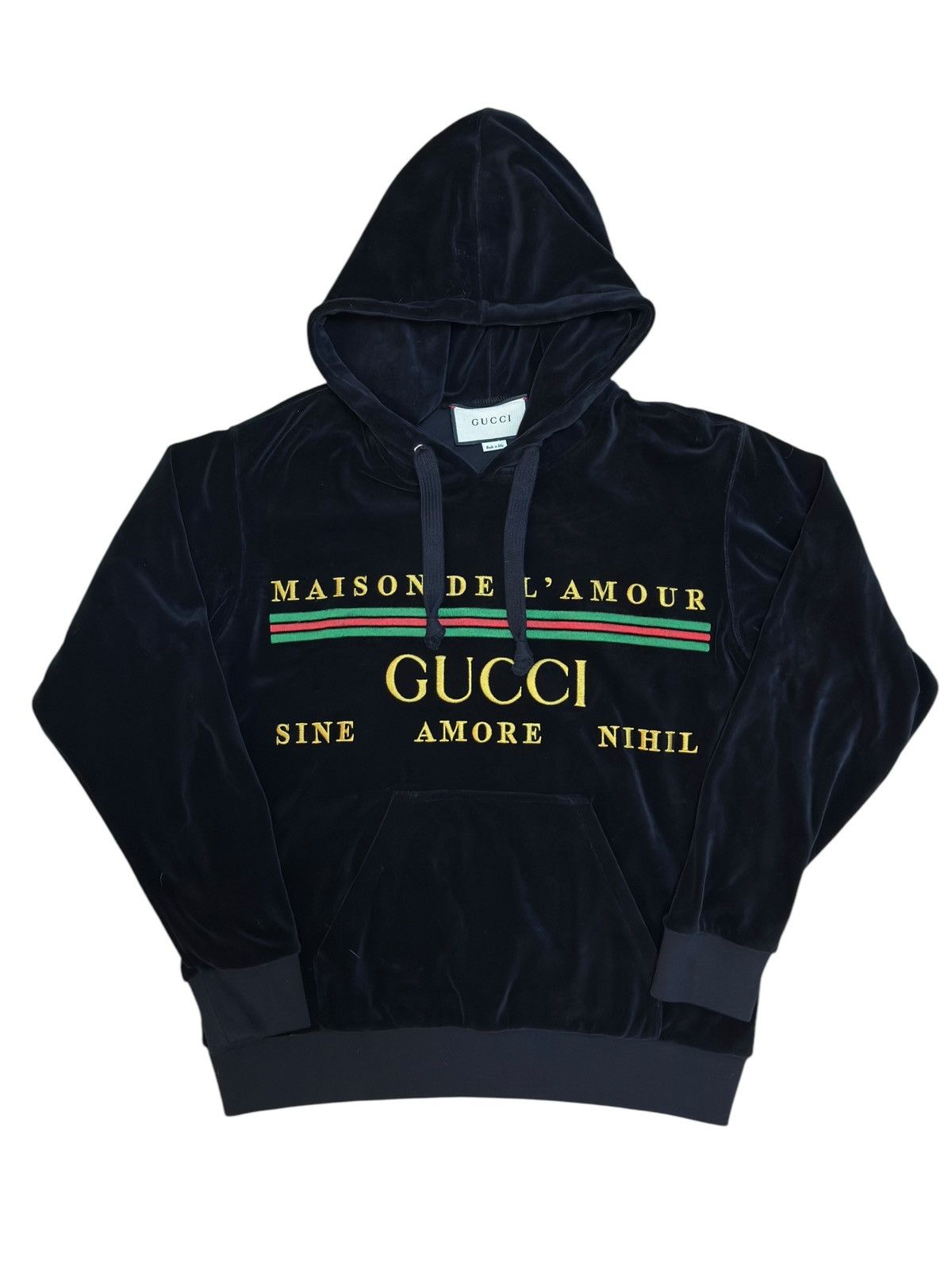 Gucci Black Gucci Velvet Hoodie Size US XS / EU 42 / 0 - 1 Thumbnail