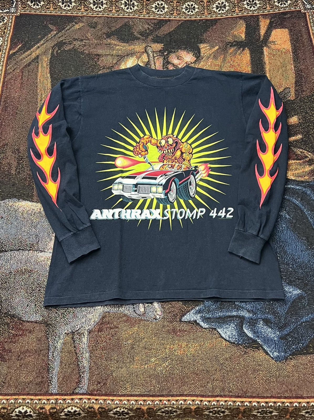 Band Tees Vintage '96 Anthrax Japan Tour LS Size US L / EU 52-54 / 3 - 3 Thumbnail