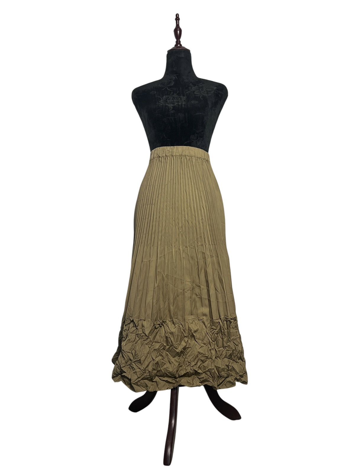 Issey Miyake Ne-Net Pleated Wrinkles Maxi Skirt Size 29" - 2 Thumbnail