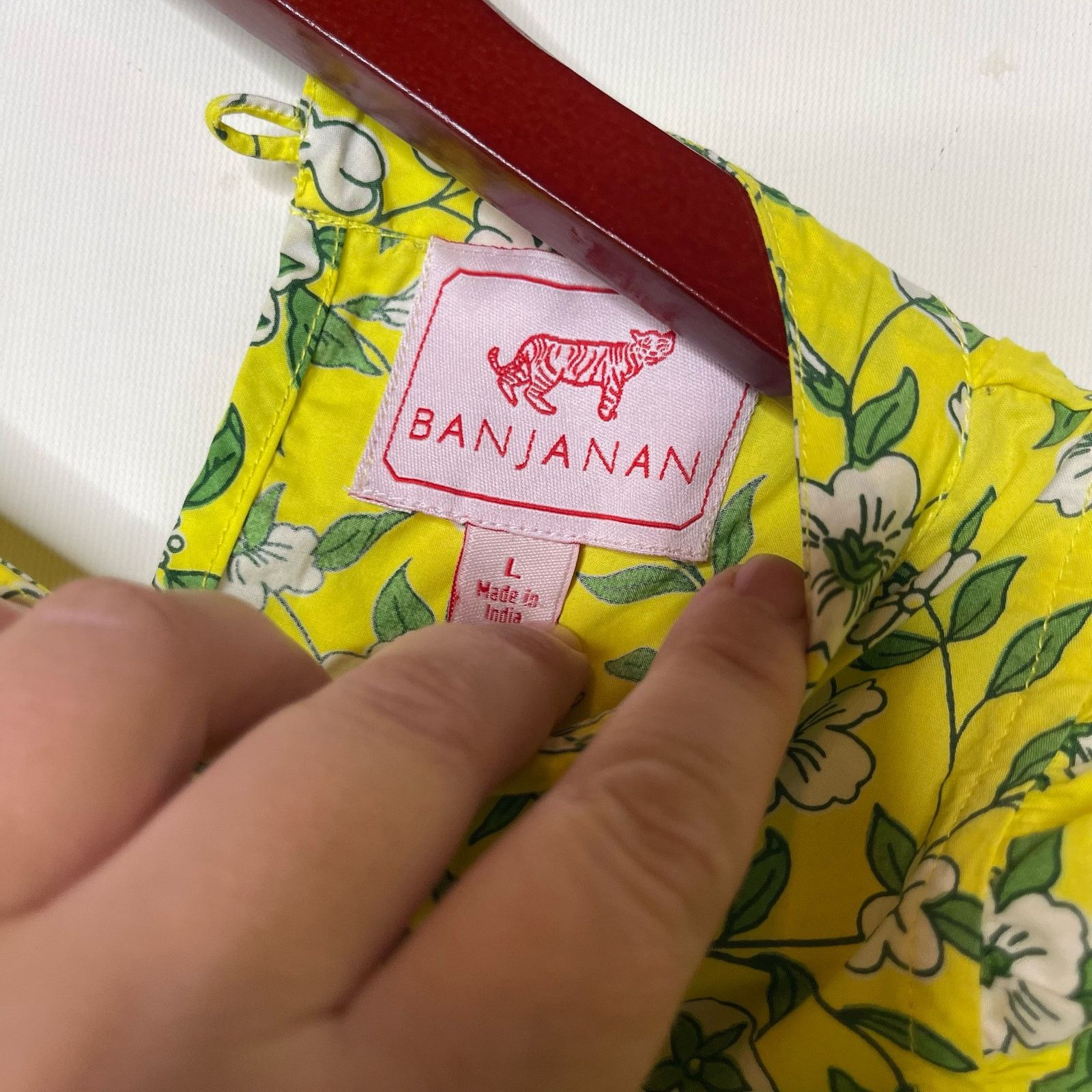 Banjanan Banjanan Audrey Mini Floral Cotton Dress Yellow Womens L Size L / US 10 / IT 46 - 3 Thumbnail