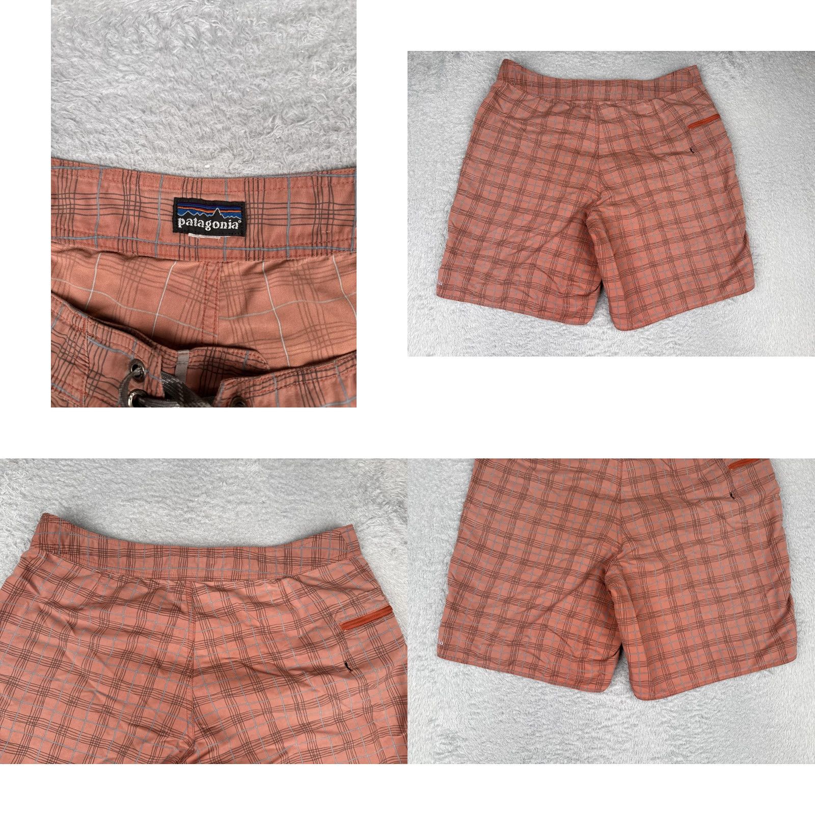 Patagonia Patagonia Shorts Mens Board Shorts 34x10 Orange Plaid Quick Dry Beach Surf Size US 35 - 9 Thumbnail