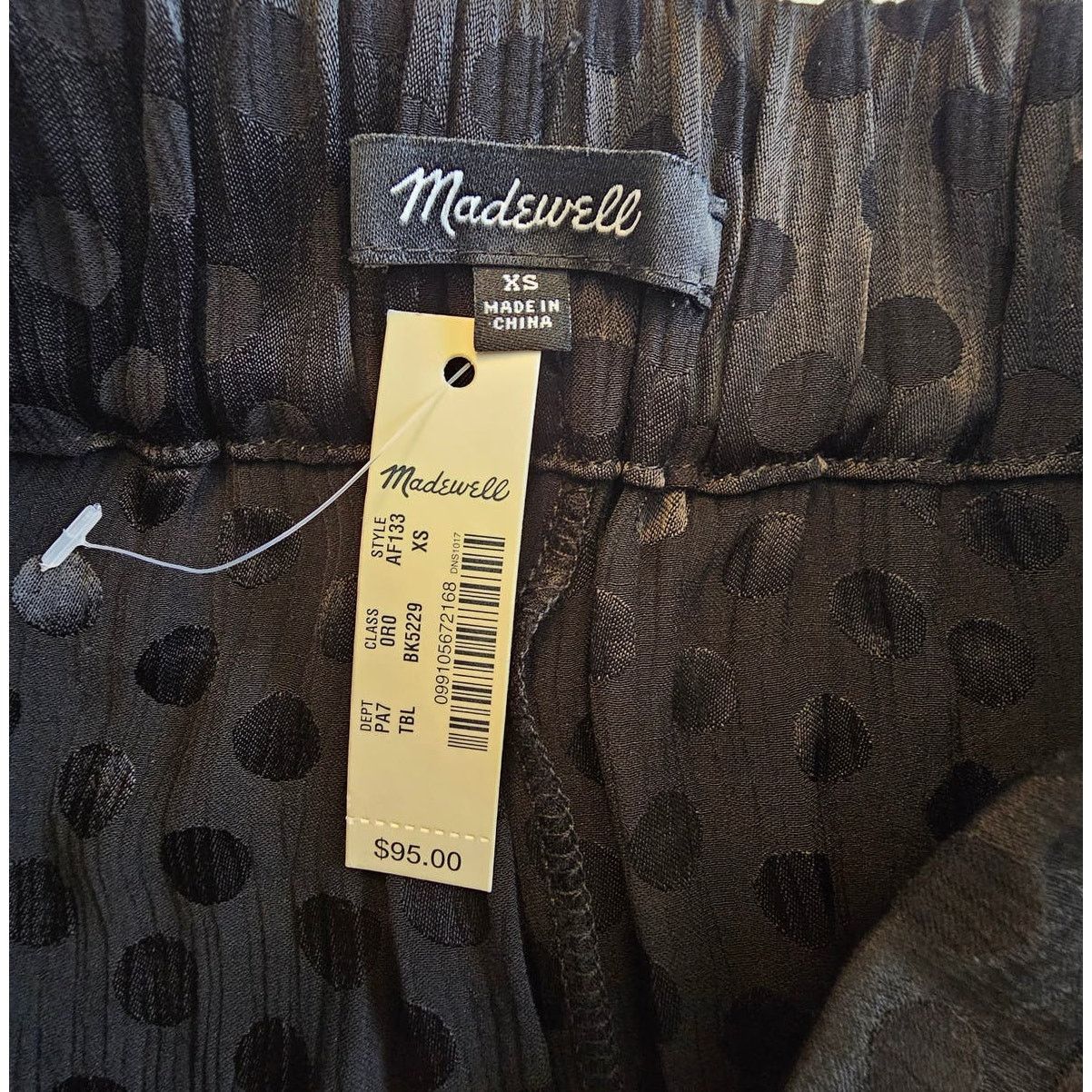 Madewell Madewell Dot Drapey Jacquard Huston Pull-On Crop Pants XS Size 26" / US 2 / IT 38 - 12 Thumbnail