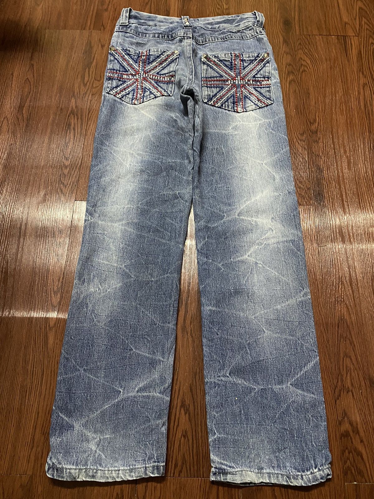 Japanese Brand Vintage Japanese Brands Thunder Distressed Denim Jeans Size US 27 - 1 Thumbnail