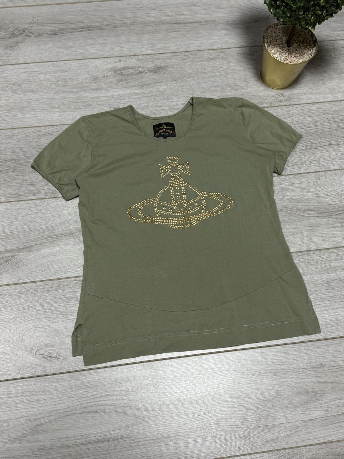 Vivienne Westwood Vivienne Westwood big orb rhinestones tee shirt Size XL / US 12-14 / IT 48-50 - 2 Thumbnail