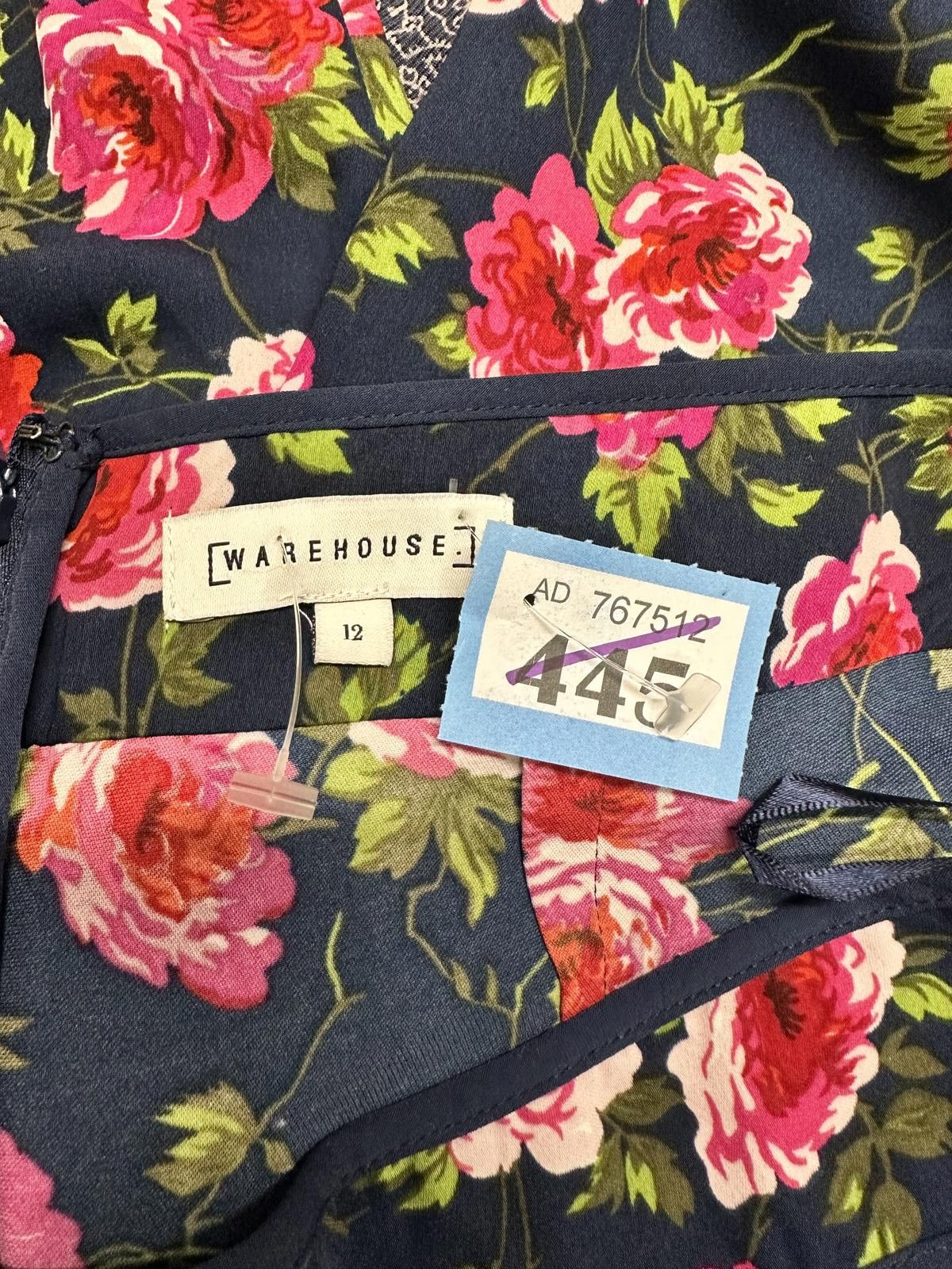 Warehouse Warehouse Floral Print Wide Leg Trousers Size 30" / US 8 / IT 44 - 4 Thumbnail